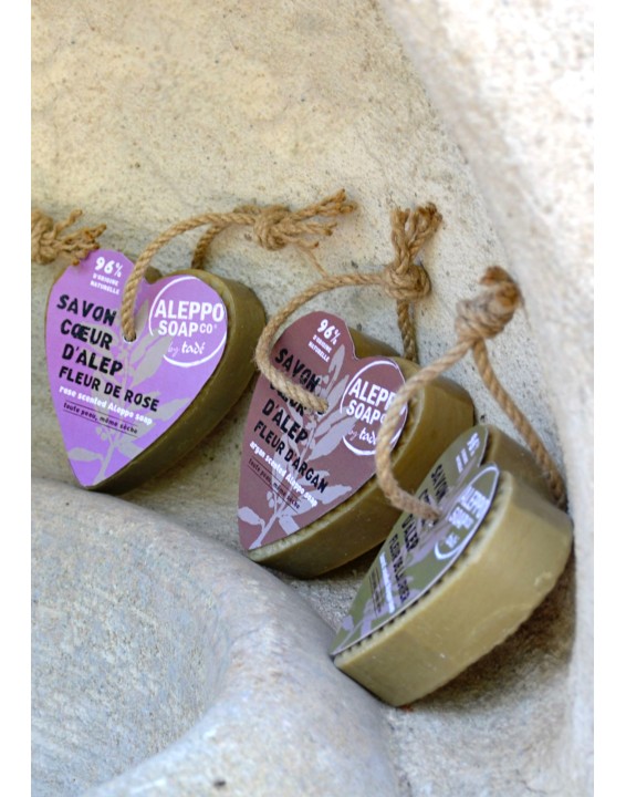 Aleppo heart soap 150g rope