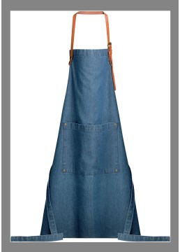 Apron blue denim