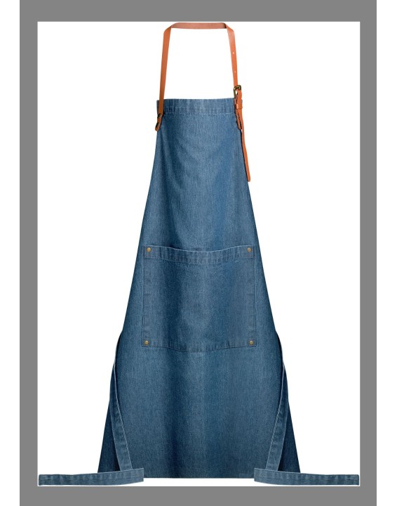 Apron blue denim