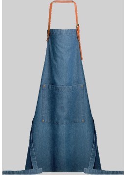 Apron blue denim