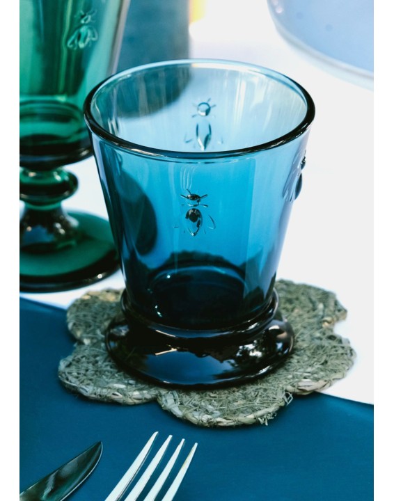 Bee tumbler blue