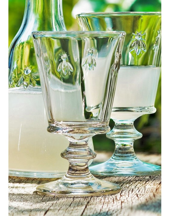 Bee wine glass