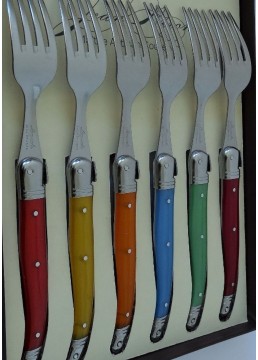 Table forks multicolored