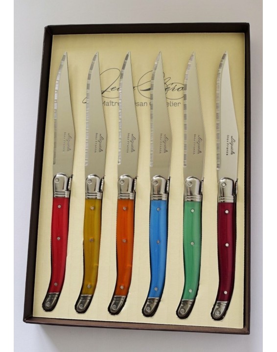 Steak knives multicolored