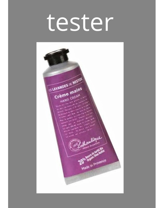 Tester hand cream lavender