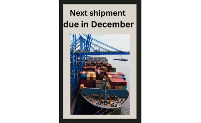 Next shipment due in December