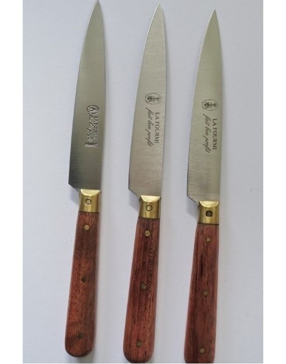 Paring knife wood brass