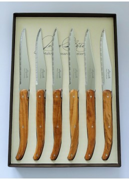 Steak knives wood