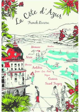 Tea towel French Riviera