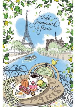 Tea towel cafe Paris