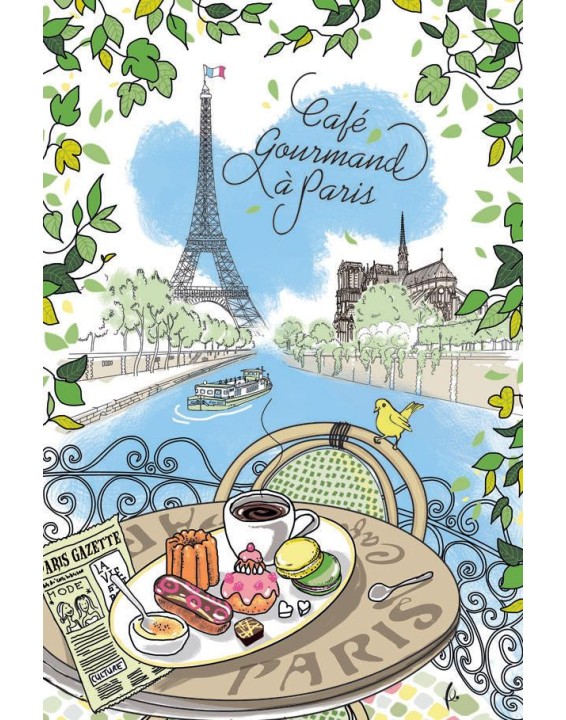 Tea towel cafe Paris