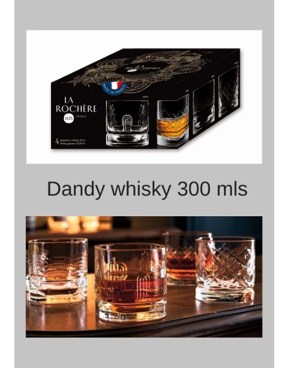 Set 4 Dandy whisky glass 