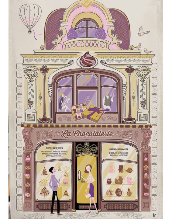 tea towel Chocolate 