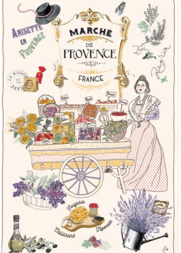 Tea Towel Provence Market