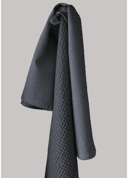 Tea towel waffle carbon